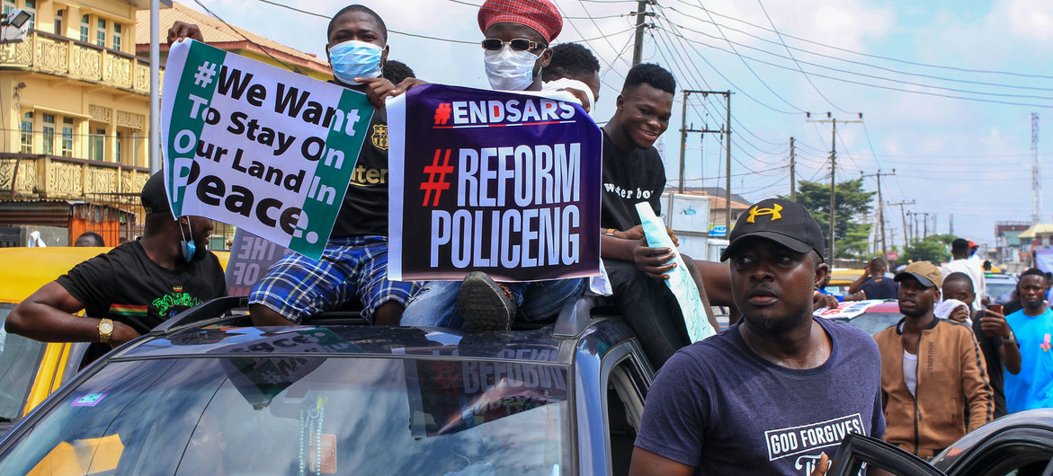 UN chief calls for end to reported police brutality in Nigeria