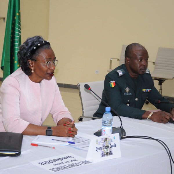Dr Oyono Cecile and Col Maj Mody Berethe during the working seesion at EMPABB head quaters